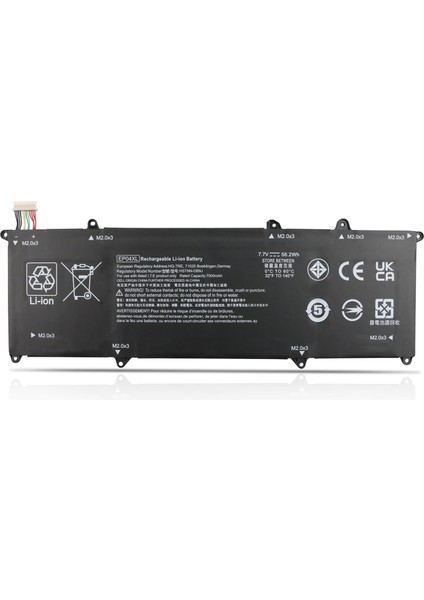 Hp Elite Dragonfly G1, G2, EP04XL Notebook Bataryası