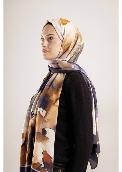 Desenli Pamuk Ipek Şal Desen-1