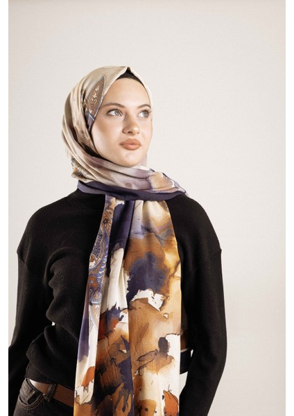 Desenli Pamuk Ipek Şal Desen-1 fırsatları