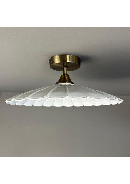 Risso Beyaz Metal Büyük Avize Piramit Plafonyer Başlık Tekli Rustik Cafe Modern Sarkıt Aydınlatma modelleri