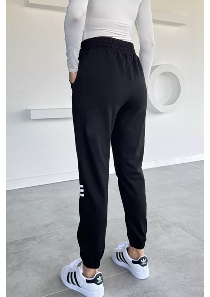 Kadın Bel ve Paça Lastikli Amblem Detaylı Eşofman Altı P-00018641 modelleri