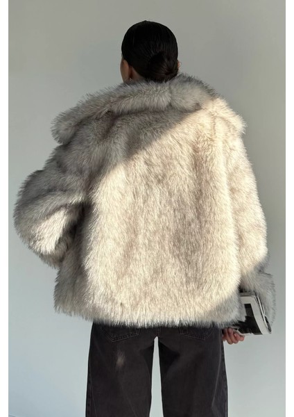 Kadın Şal Yaka Iç Astarlı Saçaklı Kürklü Mont P-00018689 fırsatları