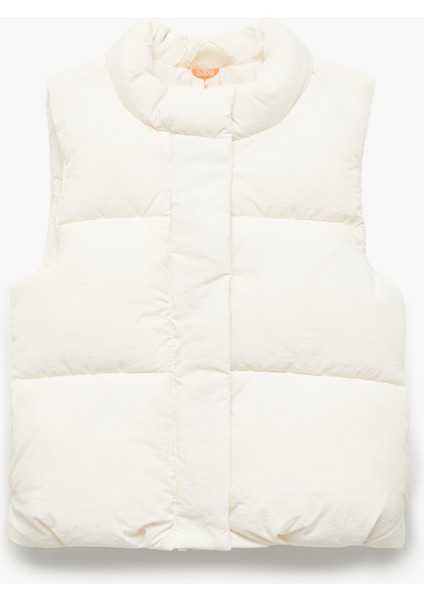 Dik Yaka Kolsuz Çıtçıt Kapamalı Şişme Yelek