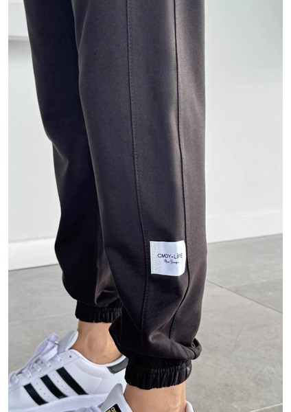 Kadın Amblem Detaylı Bel ve Paça Lastikli Eşofman Altı P-00018644 fırsatları