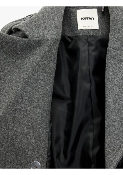 Cepli Uzun Kollu Kemerli Kruvaze Uzun Kaşe Kaban fırsatları