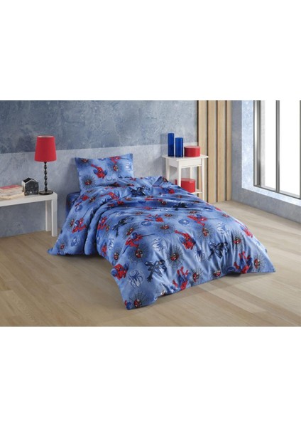 Spiderman Baskılı Tek Kişilik Nevresim Takımı