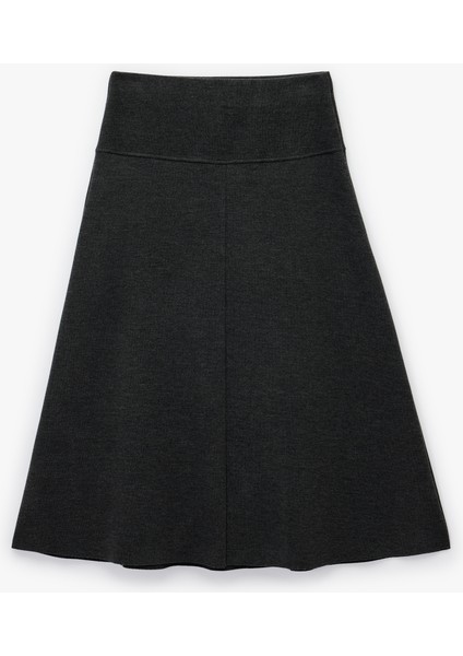 Dikiş Detaylı A Kesim Midi Etek fırsatları
