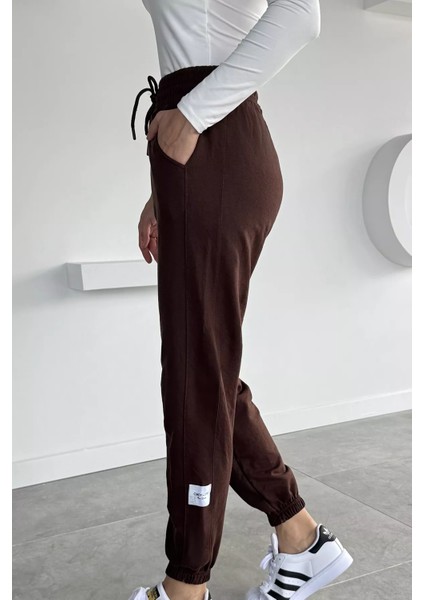 Kadın Amblem Detaylı Bel ve Paça Lastikli Eşofman Altı P-00018644 fiyatları