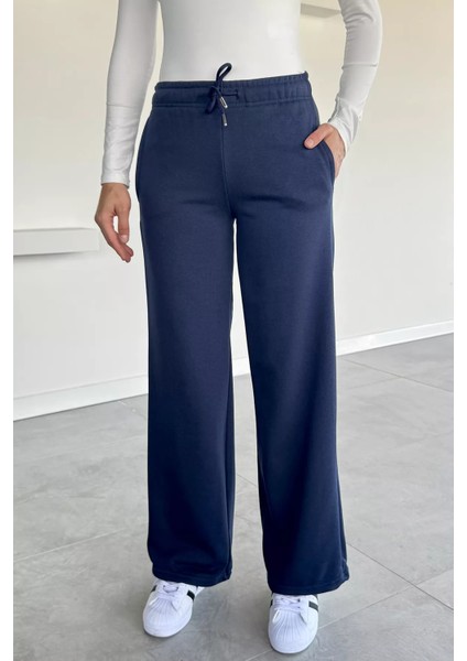 Kadın Bel Lastikli Çift Cepli Palazzo Eşofman Altı P-00018628 fiyatları