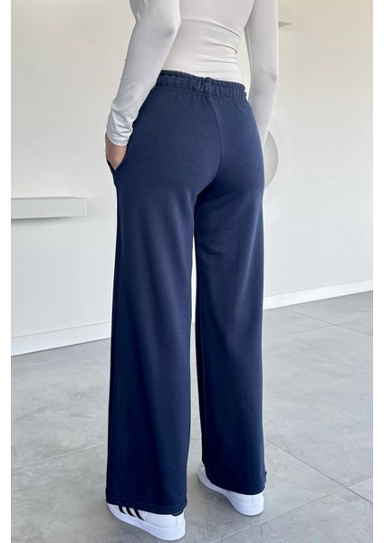 Kadın Bel Lastikli Çift Cepli Palazzo Eşofman Altı P-00018628 fırsatları
