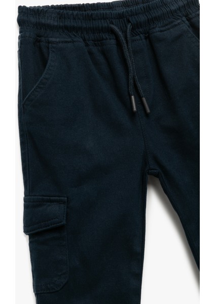 Kargo Cepli Beli Bağlamalı Pamuklu Pantolon modelleri