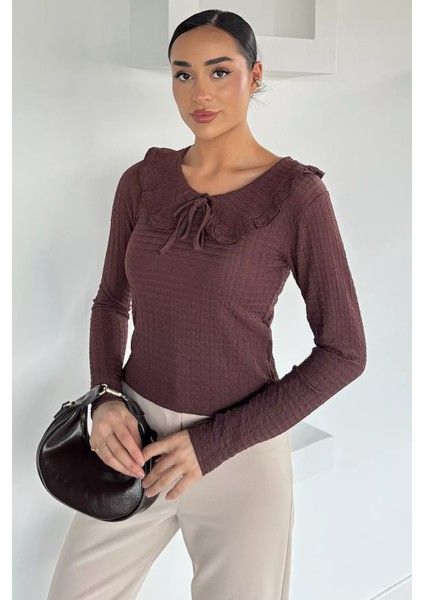 Kadın Bebe Yaka Bağcıklı Bluz P-00018535 fiyatları