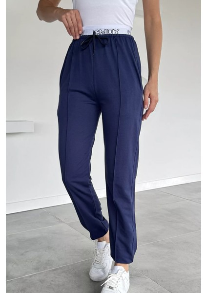 Kadın Bel Baskılı Paça ve Bel Lastikli Çimalı Eşofman Altı P-00018643 fiyatları