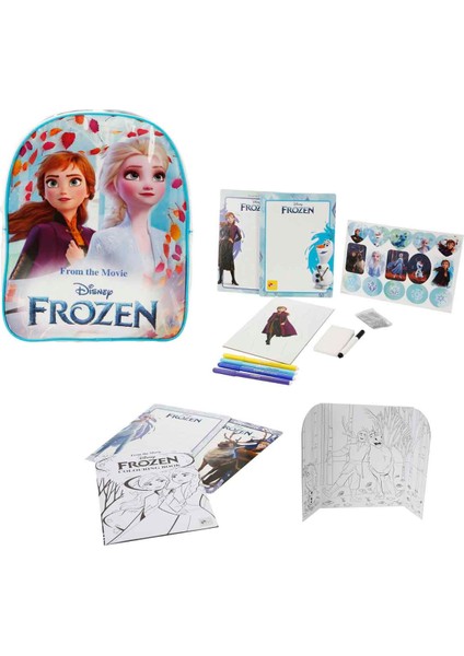 Disney Frozen Sırt Çantalı Boyama ve Çizim Seti