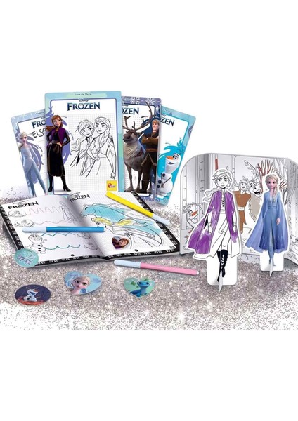 Disney Frozen Sırt Çantalı Boyama ve Çizim Seti modelleri