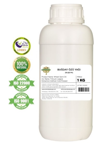Buğday Ruşeym Yağı 1 kg