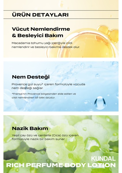 Parfüm Etkili Nemlendirici&besleyici Vücut Losyonu Kundal Rich Perfume Body Lotion 200ML Ylang Ylang modelleri
