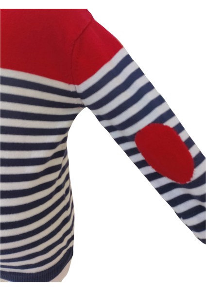 Erkek Çocuk Hırka Çizgili Önden Düğmeli 6-7 Yaş Kırmızı - Beyaz - Lacivert fiyatları