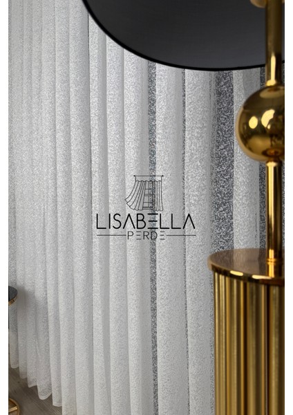 Kumsal (1x2.5 Pile Dikişli) Modern Kum Desen Dokulu Tül Perde modelleri