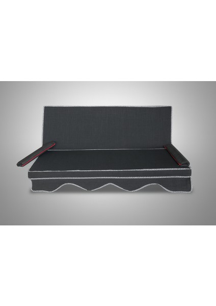 Keten Kumaş Süngerli Gölgelikli 2 Kişilik Salıncak Minderi 8 cm modelleri
