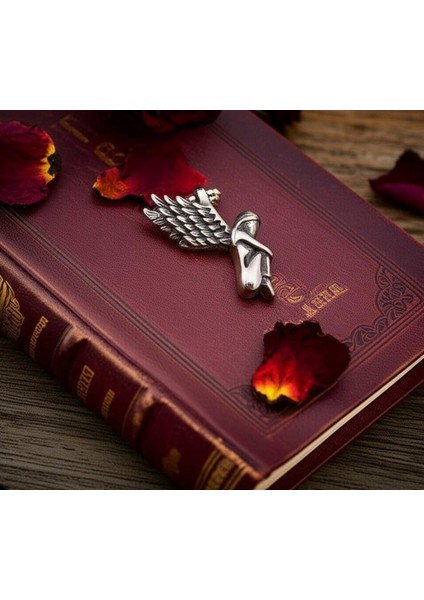 Premium Çiftlere Özel Melek Kanadı & Diz Çöken Melek Kolye Seti indirimleri