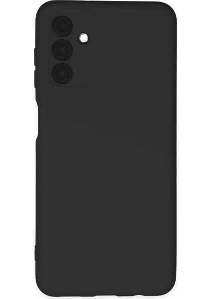 Samsung Galaxy A04S Kılıf Nano Içi Kadife Silikon - Siyah