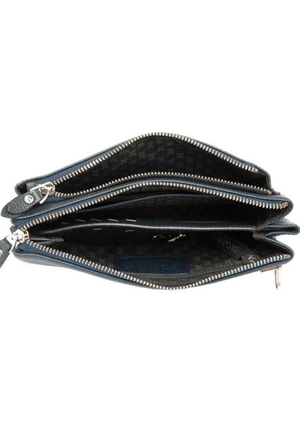 Lacivert Hakiki Deri Erkek El Çantası - S1PC00021217-X86