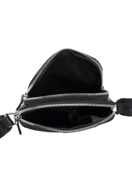 Siyah Hakiki Deri Erkek Çapraz Askılı Çanta - S1AC00021187-A6F fiyatları