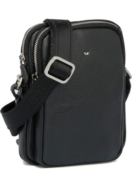 Siyah Hakiki Deri Erkek Çapraz Askılı Çanta - S1AC00021187-A6F fırsatları