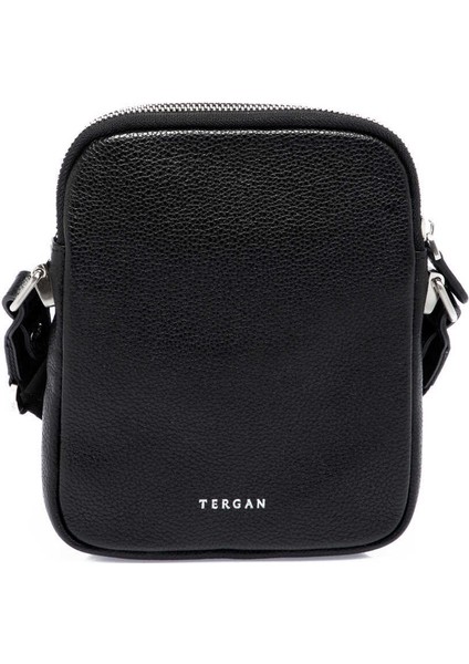 Siyah Hakiki Deri Erkek Çapraz Askılı Çanta - S1AC00021187-A6F