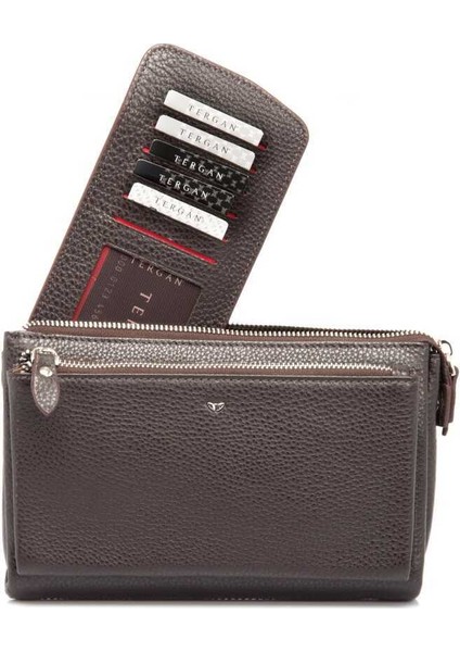 Kahve Hakiki Deri Erkek El Çantası - S1PC00021217-A7P