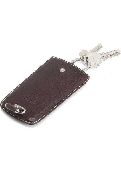 Kahve Hakiki Deri Unisex Anahtarlık - S1AN00000233-A98