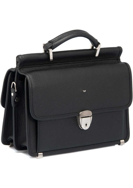 Siyah Hakiki Deri Erkek Portföy Çantası - S1PC00022126-A41