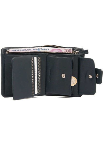 Lacivert Hakiki Deri Erkek Cüzdan - S1CE00001404-M80