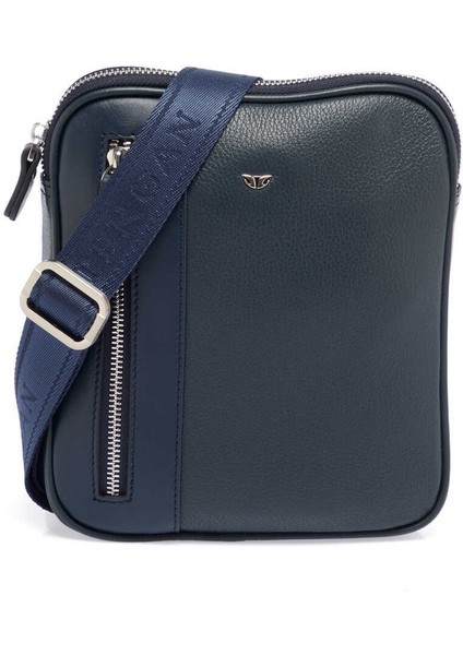 Lacivert Hakiki Deri Erkek Çapraz Askılı Çanta - S1AC00021472-I91 indirimleri