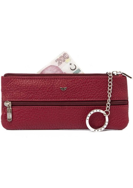 Bordo Hakiki Deri Unisex Anahtarlık - S1AN00000157-M71 fırsatları