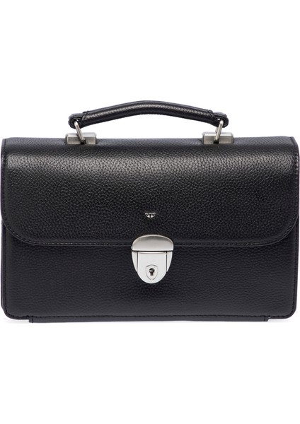 Siyah Hakiki Deri Erkek Portföy Çantası - S1PC00022154-A41