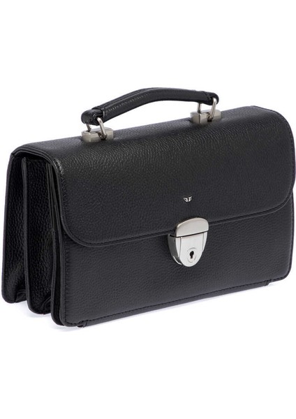 Siyah Hakiki Deri Erkek Portföy Çantası - S1PC00022154-A41