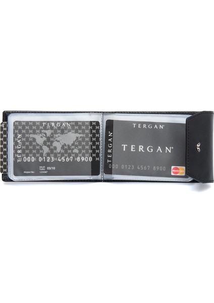 Siyah Hakiki Deri Unisex Kredi Kartlık - S1KK00001193-B06