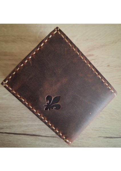 Skald Hakiki Deri El Yapımı Erkek Cüzdan (Cinnamon)