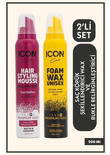 Icon Care Saç Şekillendirici ve Buke Belirginleştirici 2'liset