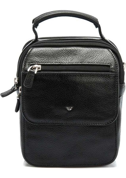 Siyah Hakiki Deri Erkek Çapraz Askılı Çanta - S1AC00021285-A6F fırsatları
