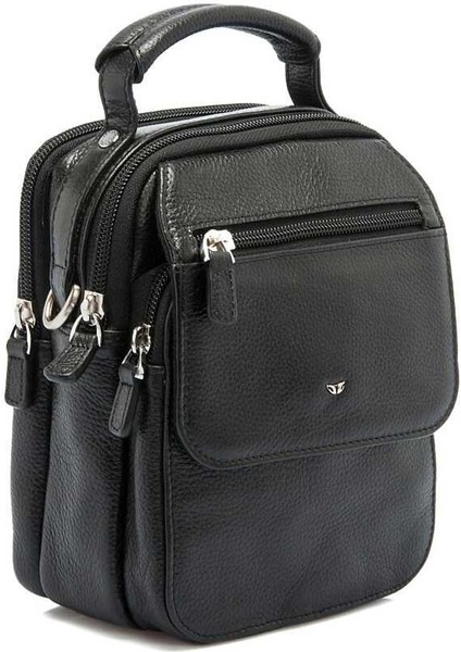 Siyah Hakiki Deri Erkek Çapraz Askılı Çanta - S1AC00021285-A6F indirimleri