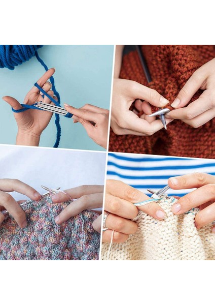 Örme iğneleri, düz tek sivri örgü iğneleri kiti, 22 adet metal kısa örgü pimleri ve kullanışlı saklama torbası (Yurt Dışından) fiyatları