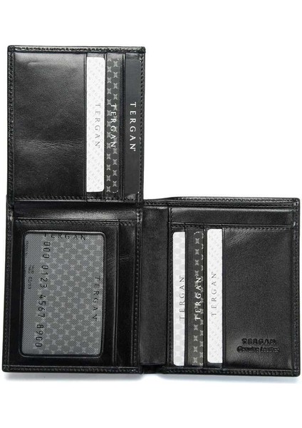 S1CE00001339 Deri Erkek Cüzdan - Siyah