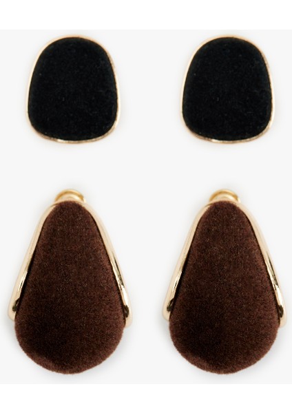 2'li Kadife Küpe Seti