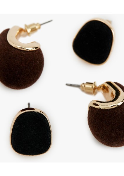 2'li Kadife Küpe Seti modelleri