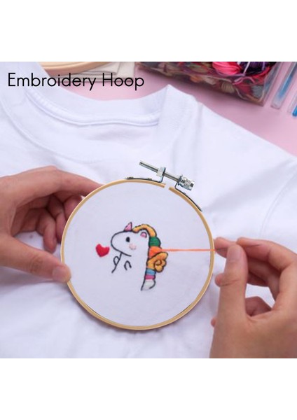 12 adet 4 inç nakış çemberleri set dökme bambu daire çapraz dikiş çember yuvarlak halka (Yurt Dışından) fırsatları