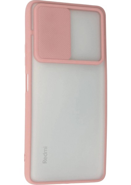 Xiaomi Redmi Note 10 Pro Kılıf Palm Buzlu Kamera Sürgülü Silikon - Pembe modelleri