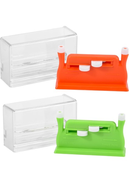 2pcs Otomatik iğne iplik, dikiş aracı iğne iplik, el dikiş için otomatik iğne iplikleri (yeşil+turuncu) (Yurt Dışından) modelleri